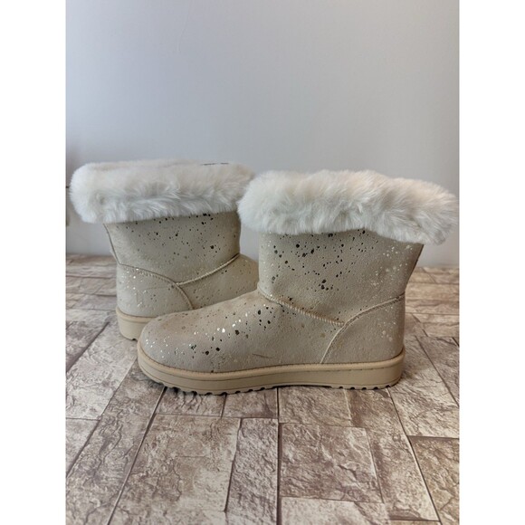 Sonoma Girls' Alainaa Faux fur Cozy Winter Boots AC2 Chestnut Sz 6 Girls / W 8 - Picture 6 of 8